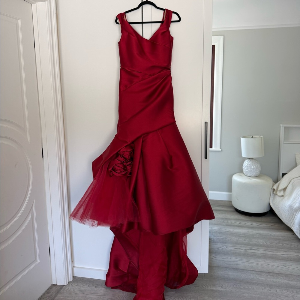 Red High Low Gown